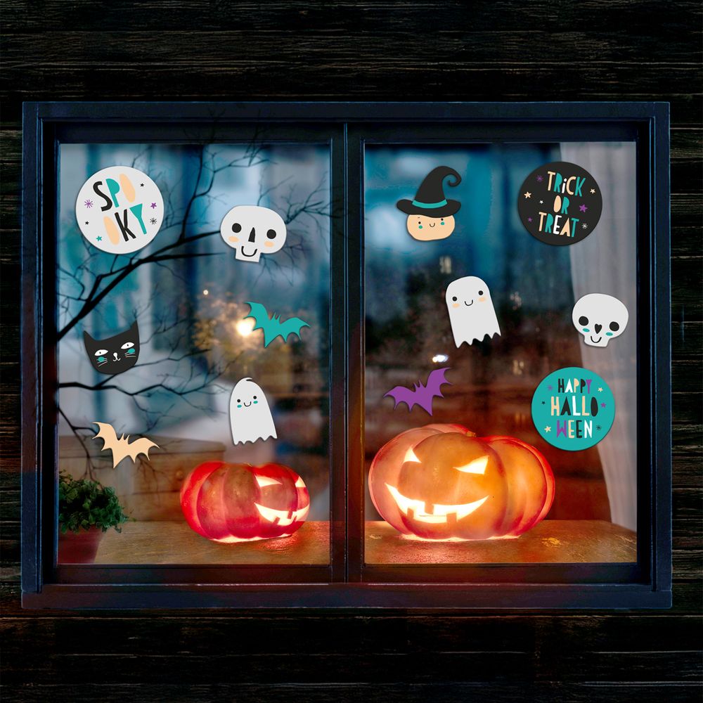 Vindues Dekoration Happy Halloween