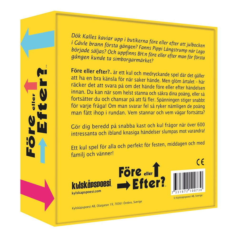 Före Eller Efter Frågespel