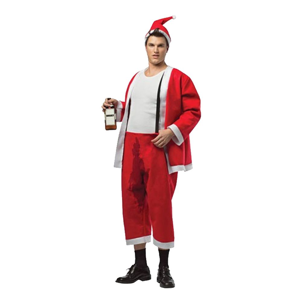 Försupen Tomte Maskeraddräkt