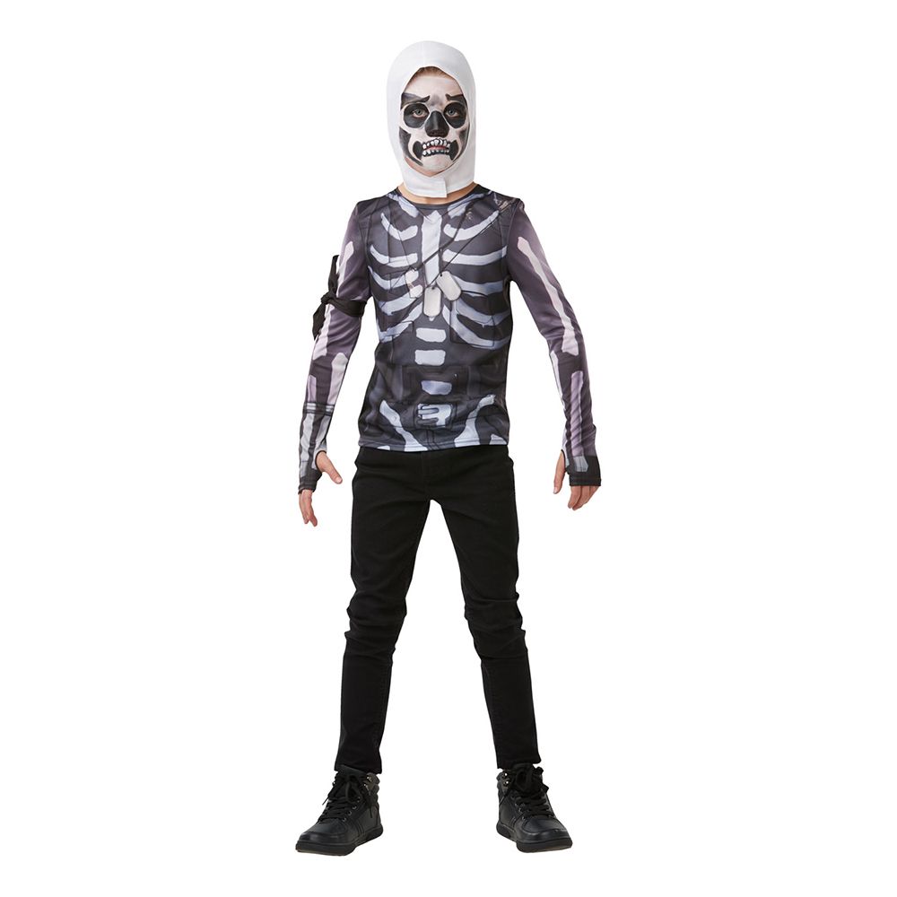 Fortnite Skull Trooper Teen Budget Drakt
