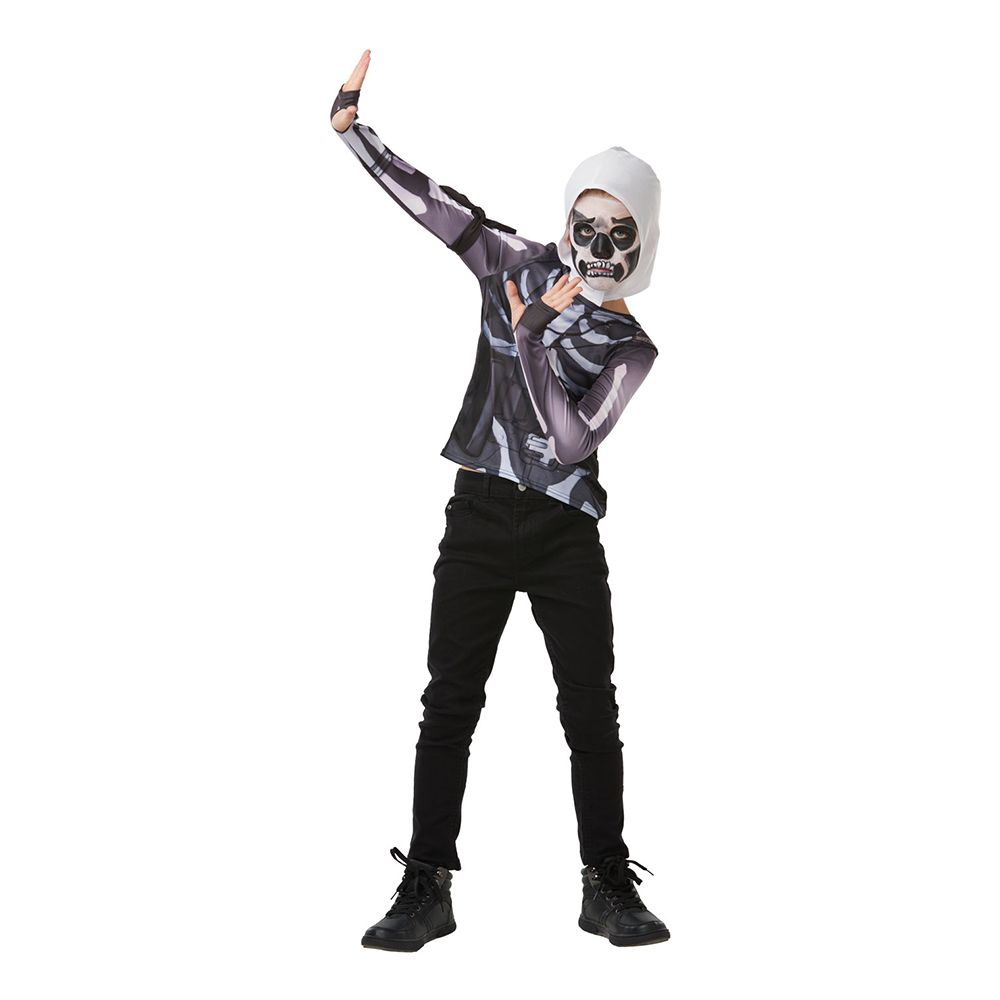 Fortnite Skull Trooper Teen Budget Drakt