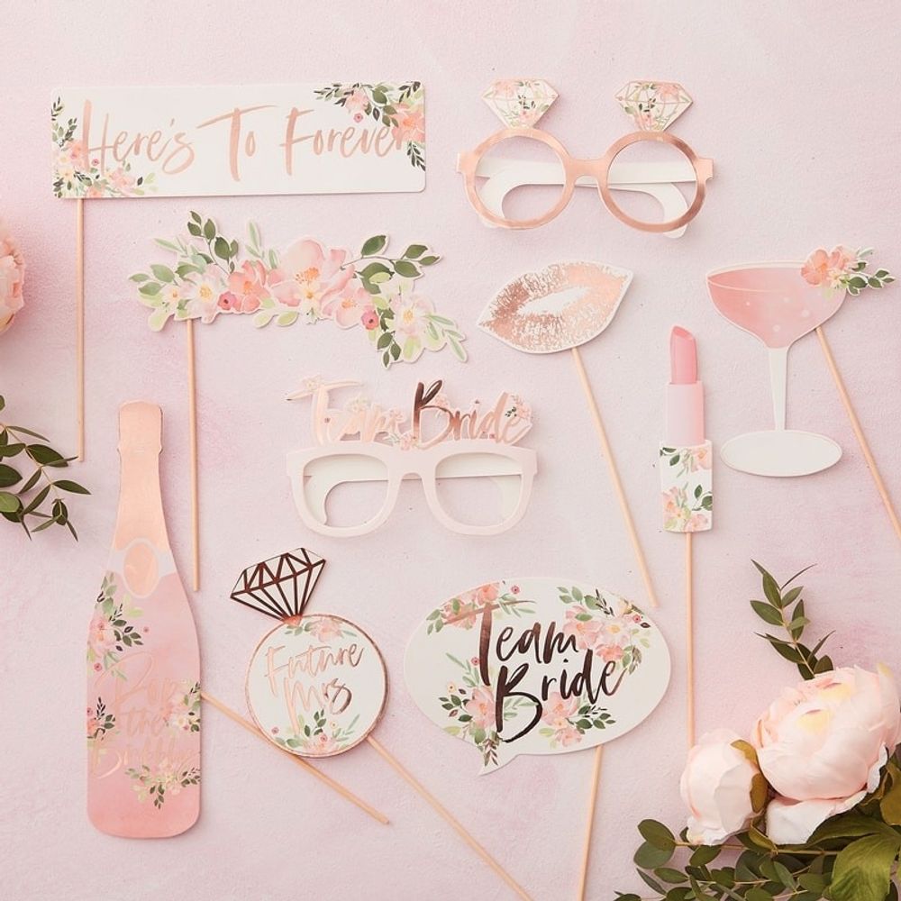 Fotoprops Utdrikningslag Blomster