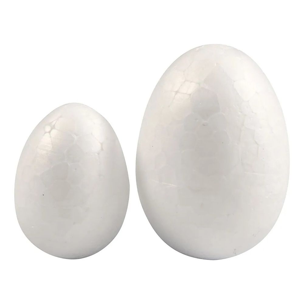 Frigolitägg Vita