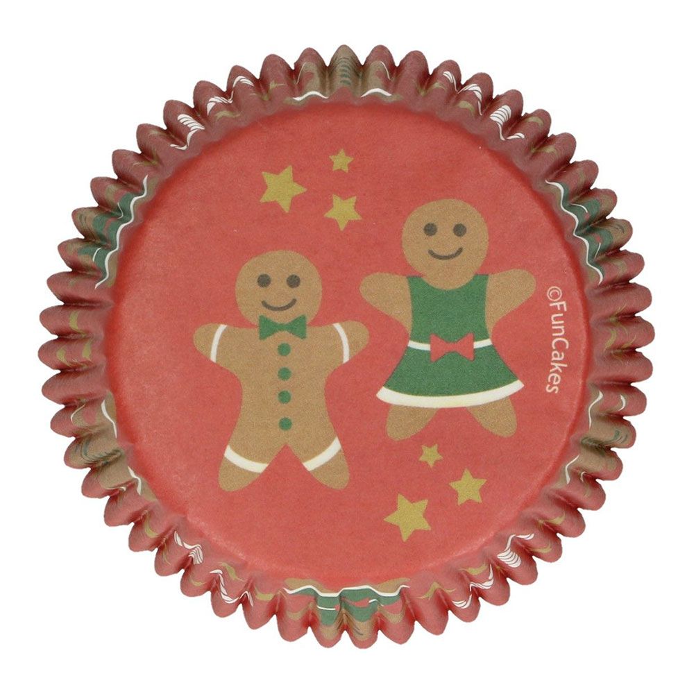 FunCakes Punaiset Muffinivuoat Piparkakuilla