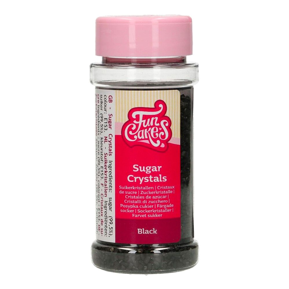 FunCakes Strösseli Crystals Musta