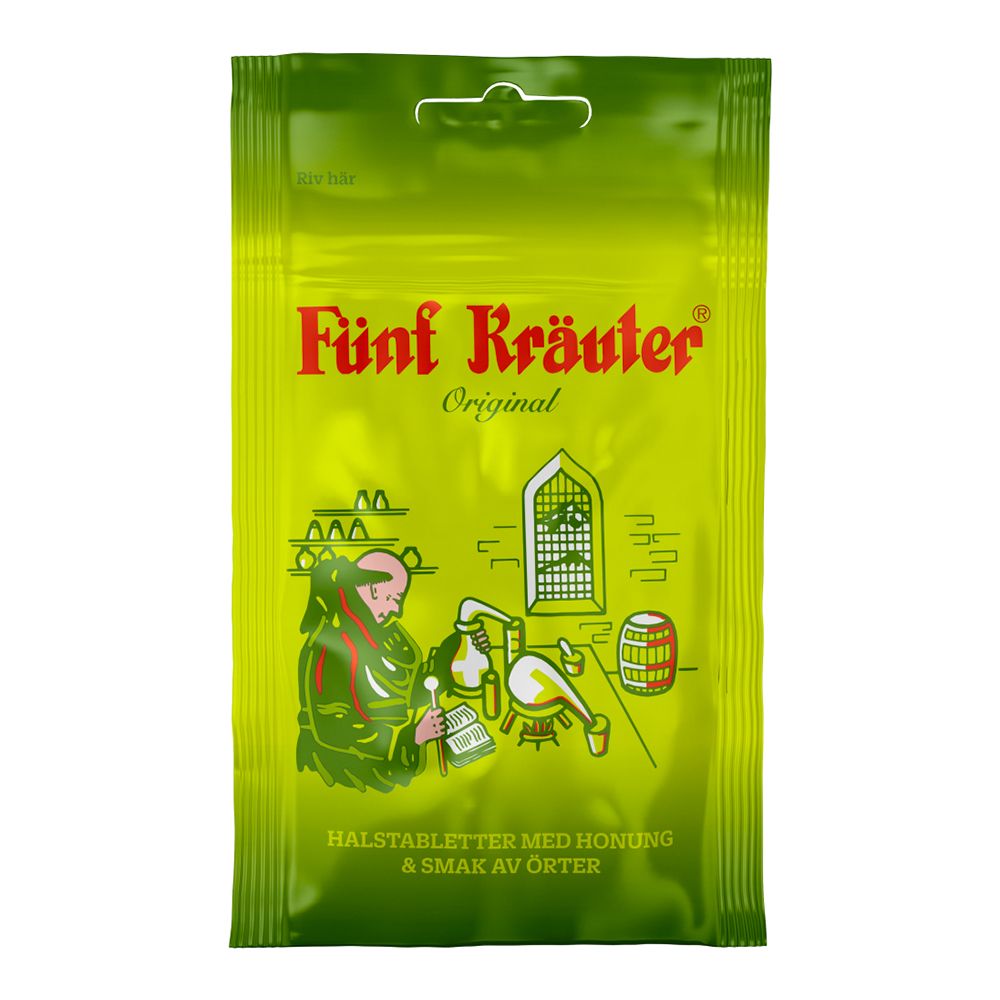 Fünf Kräuter Halstabletter