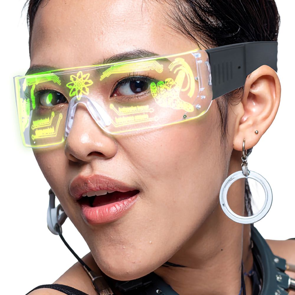Futuristiske LED-briller