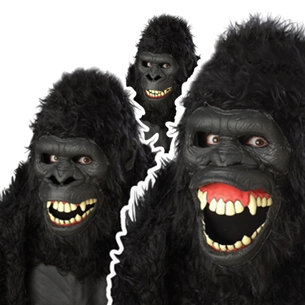 Hullu Gorilla Deluxe Naamiaisasu
