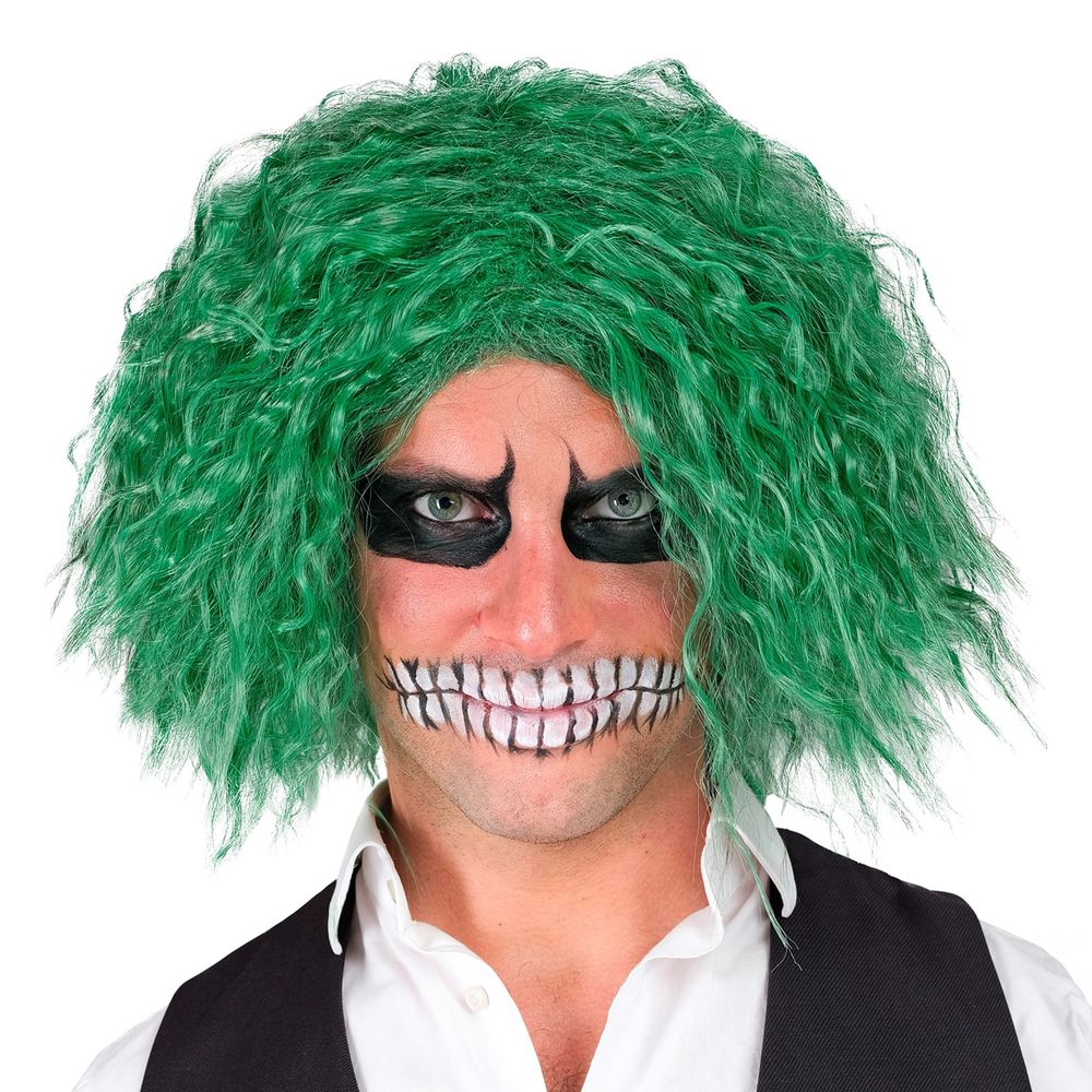 Hullu Joker Vihreä Peruukki
