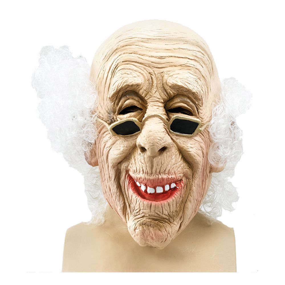 Gammel Mann Maske med Hår
