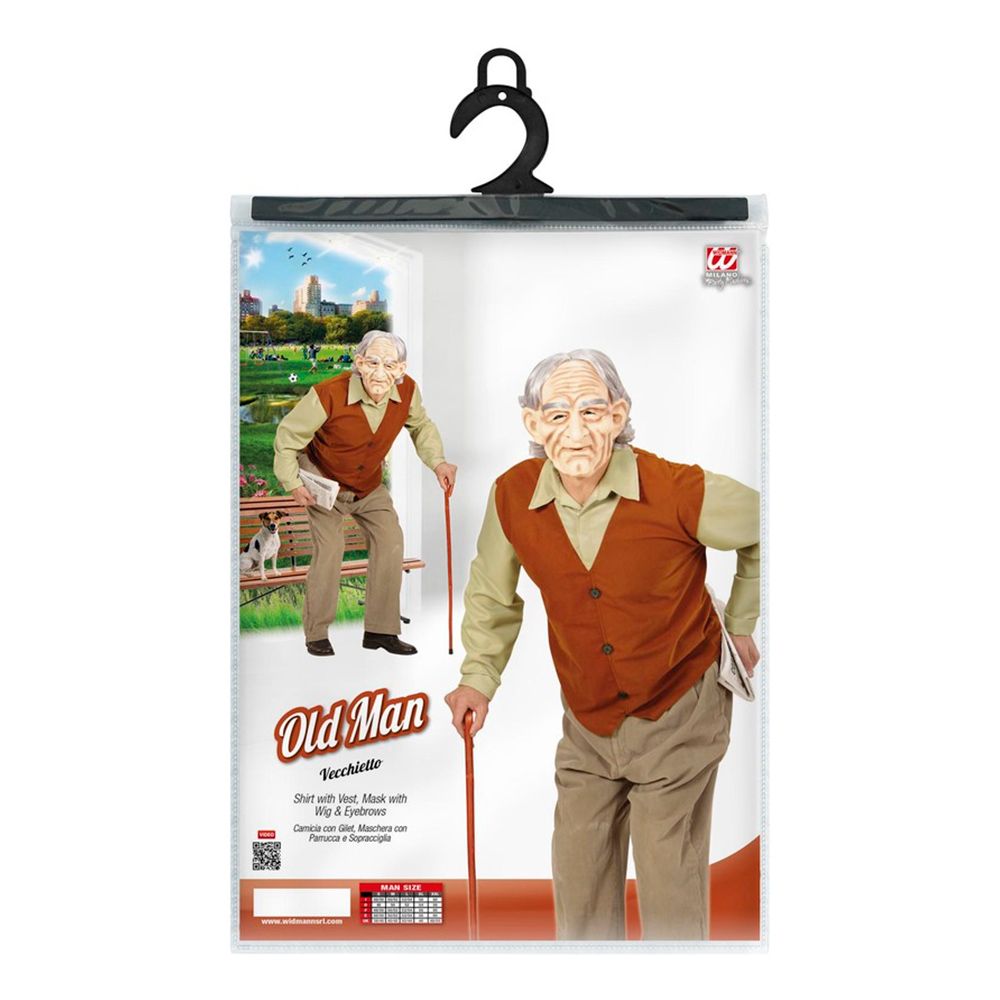 Gammal Man Maskeraddräkt