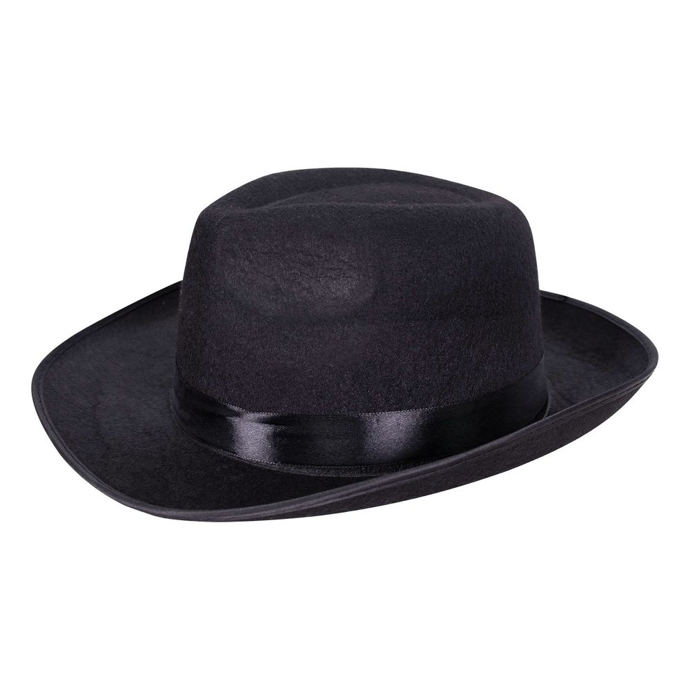 Gangsterhatt Al Capone Svart
