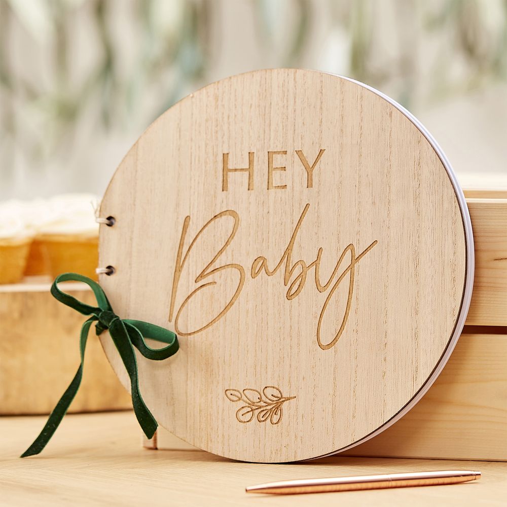Vieraskirja Baby Shower Hey Baby