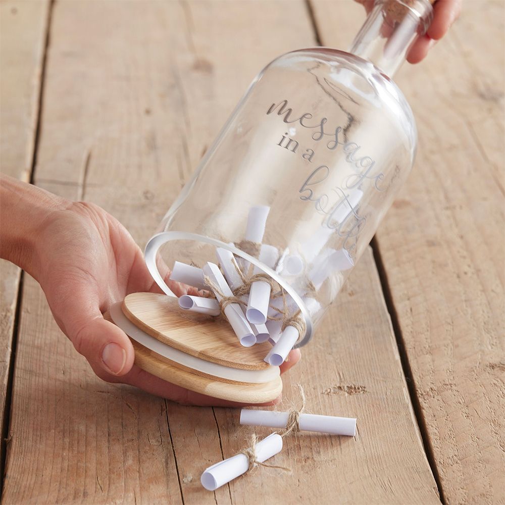 Gæstebog Flaske Message in a Bottle Kit