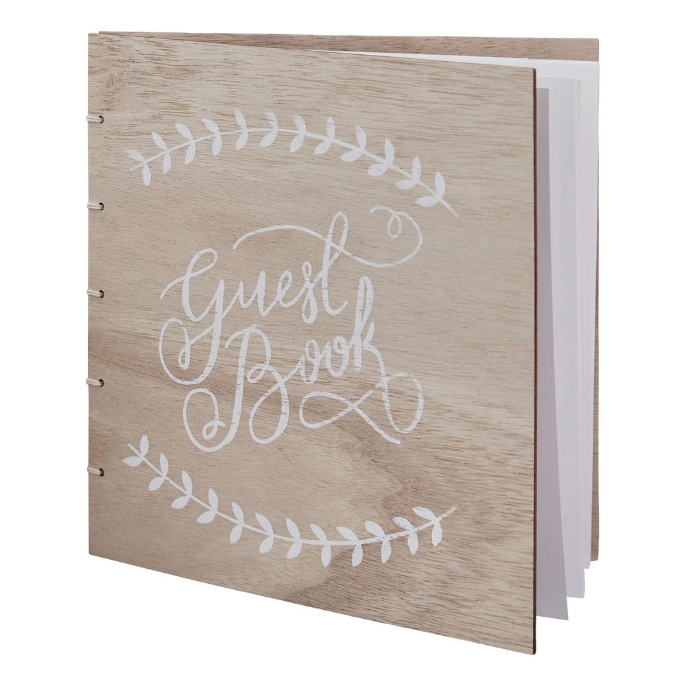 Vieraskirja Puuta Guest Book