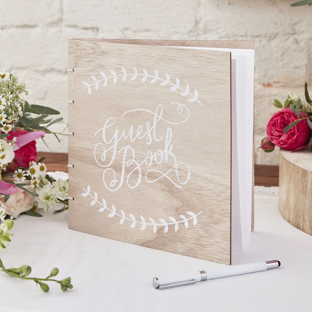 Vieraskirja Puuta Guest Book