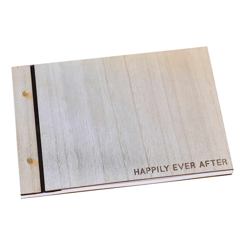 Vieraskirja Puuta Happily Ever After