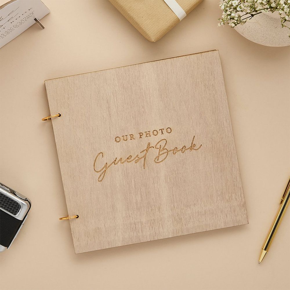 Gjestebok Our Photo Guest Book i tre-kit