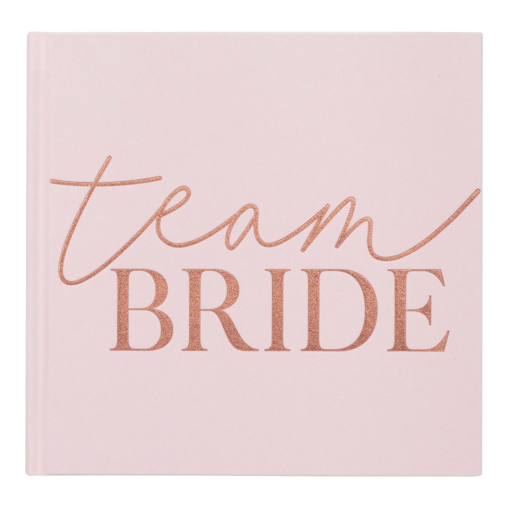 Vieraskirja Team Bride Roosa/Ruusukulta