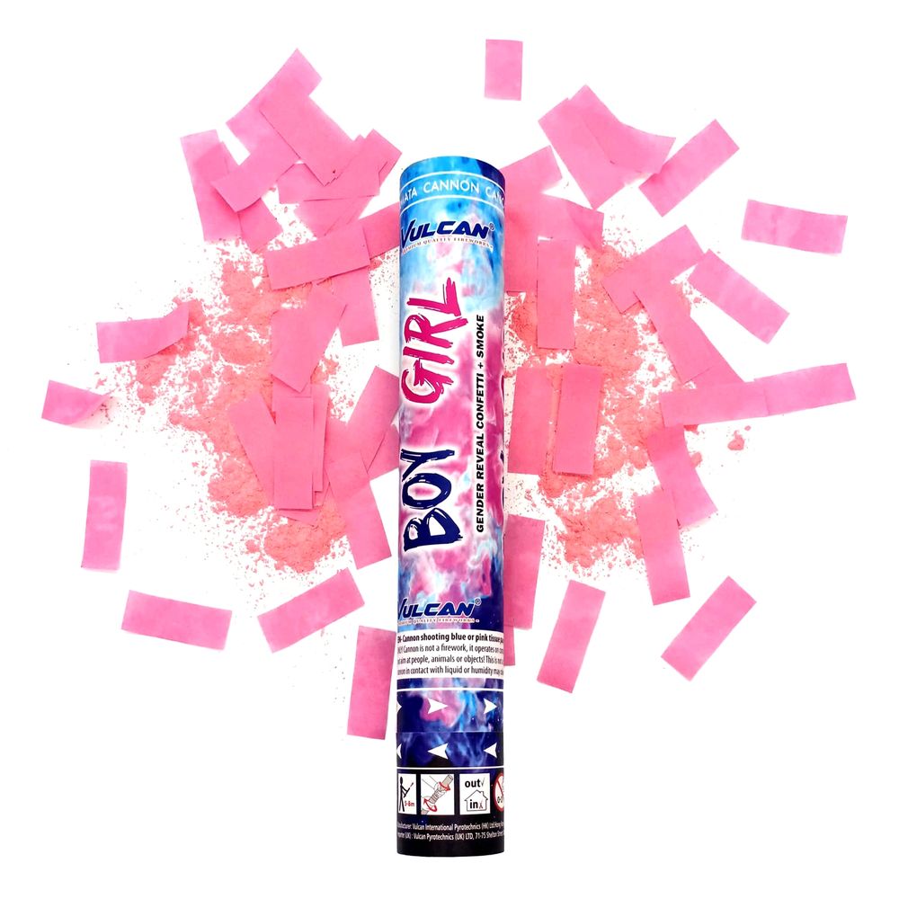 Konfettikanon Gender Reveal Rosa