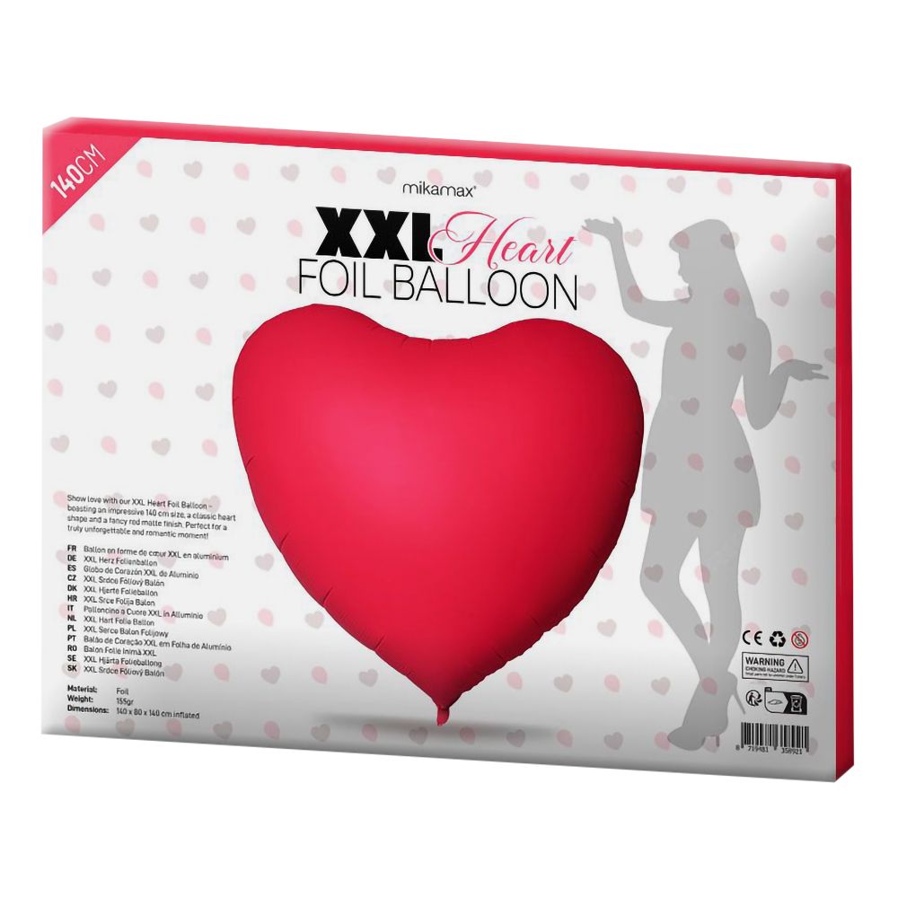 Gigantisk Folieballong Hjerte