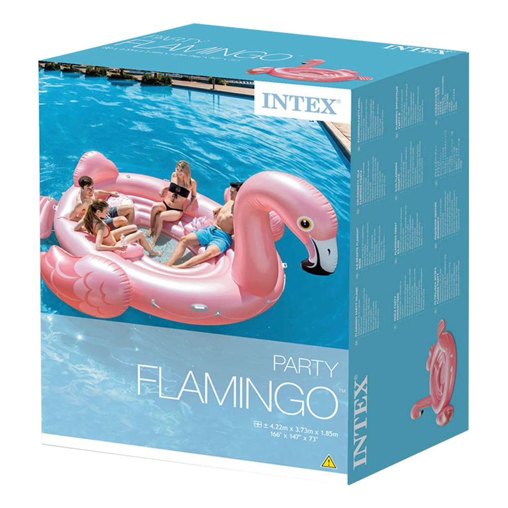 Gigantisk Oppblåsbar Flamingobåt