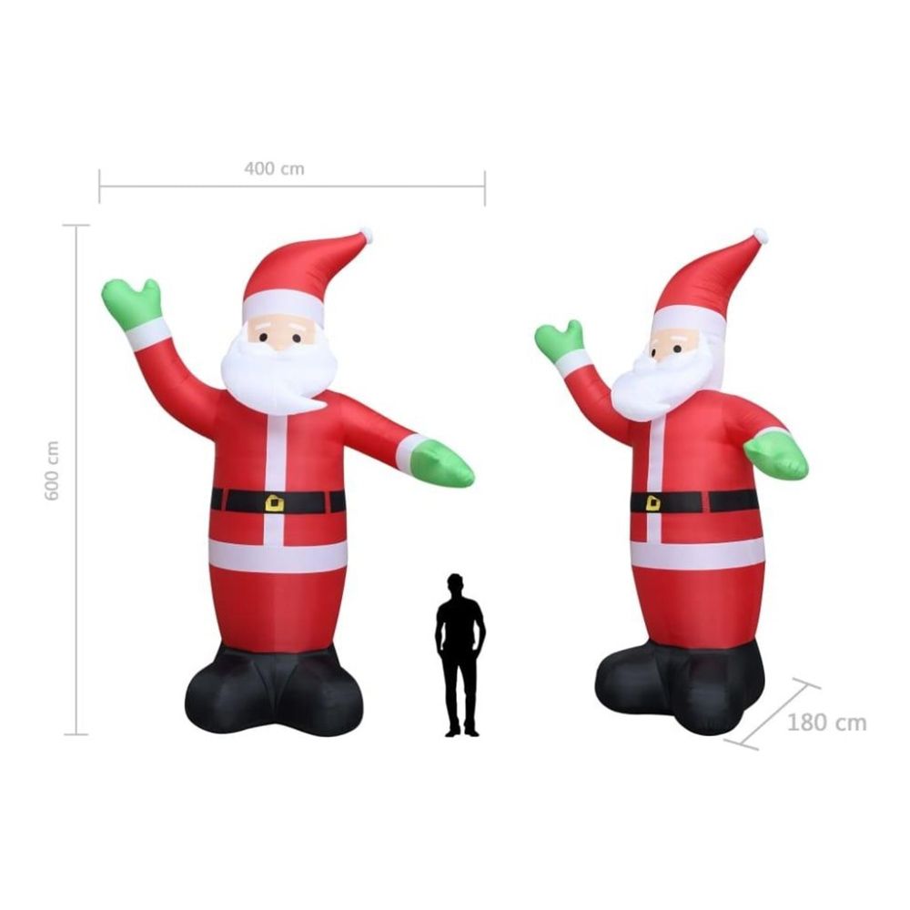 Gigantisk Uppblåsbar Jultomte