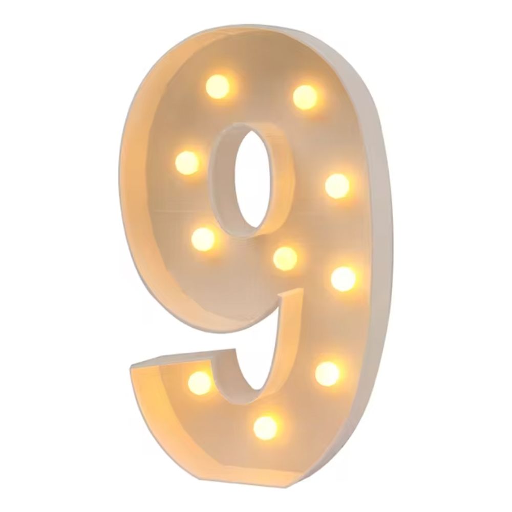 Gigantiske Tal med LED-Lys