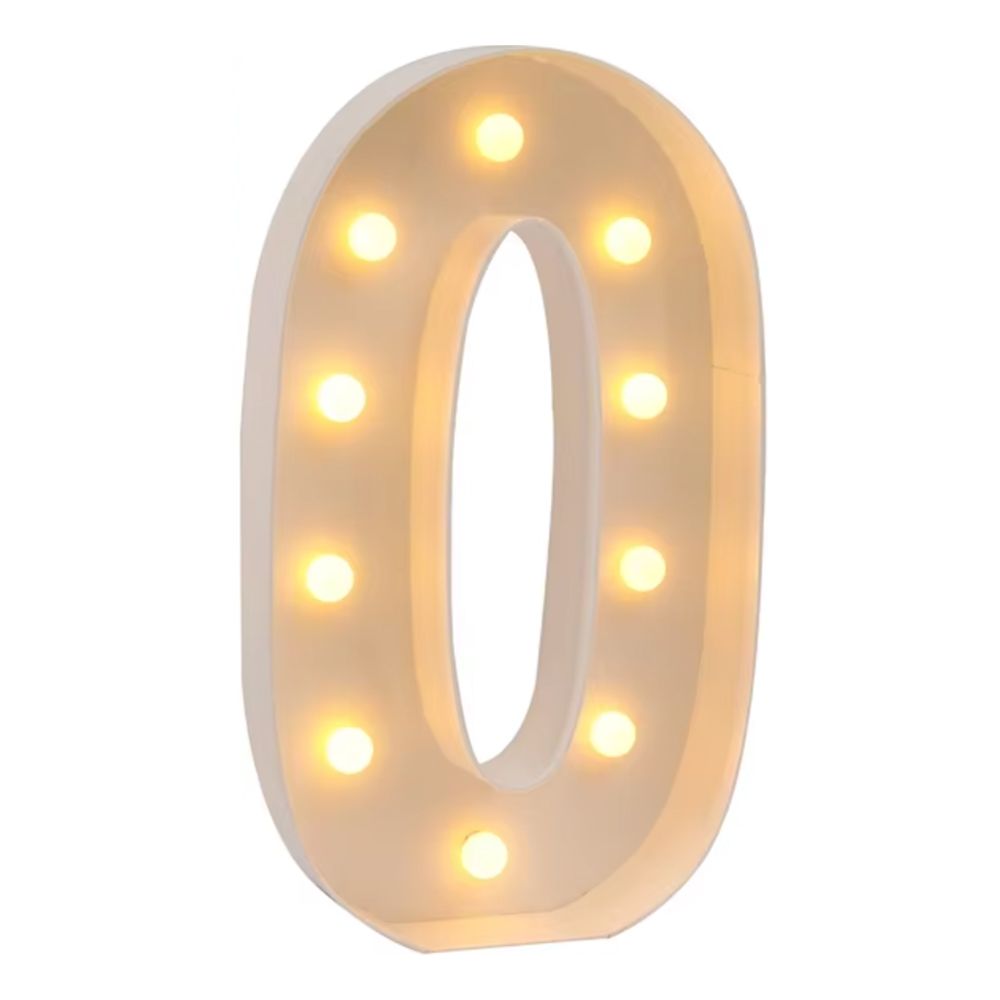 Gigantiske Tal med LED-Lys