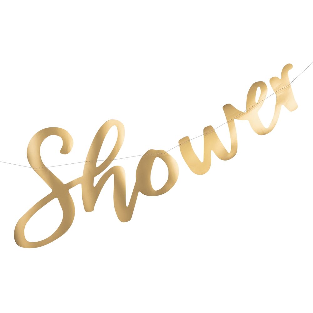 Girlang Baby Shower Matt Guld