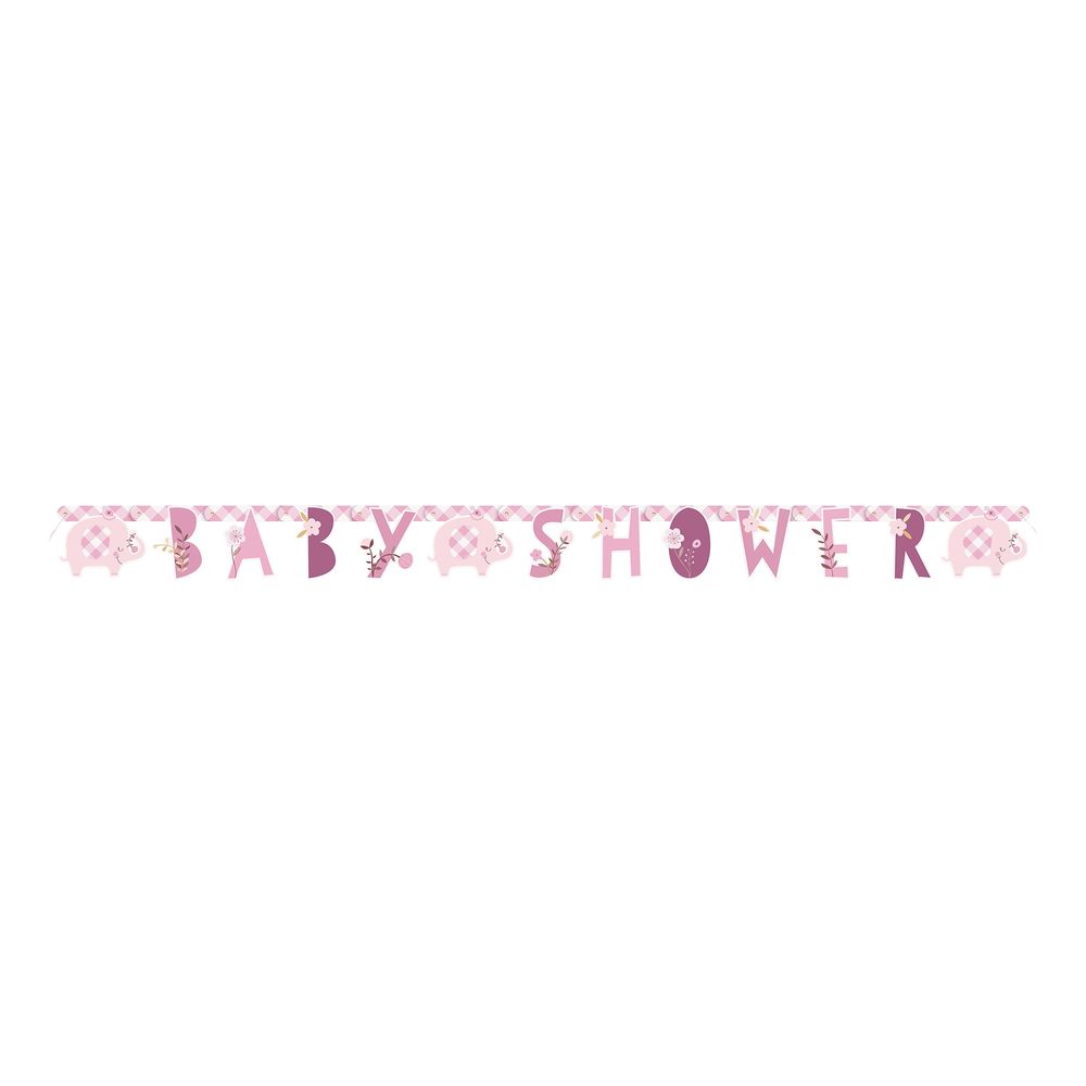 Guirlande Baby Shower Lyserød