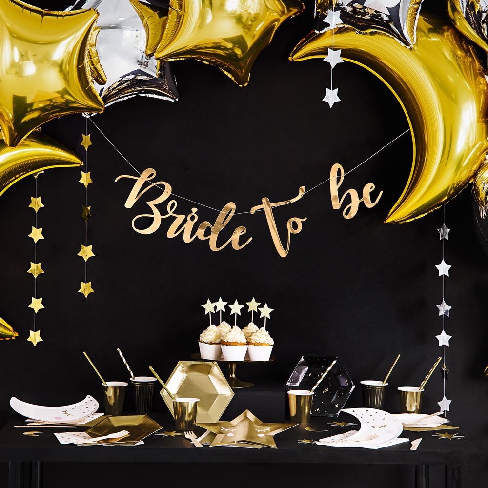 Guirlande Bride to Be Guld