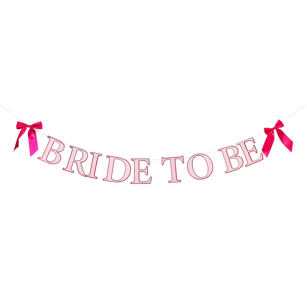 Bride To Be -viirinauha Vaaleanpunainen Rusetit