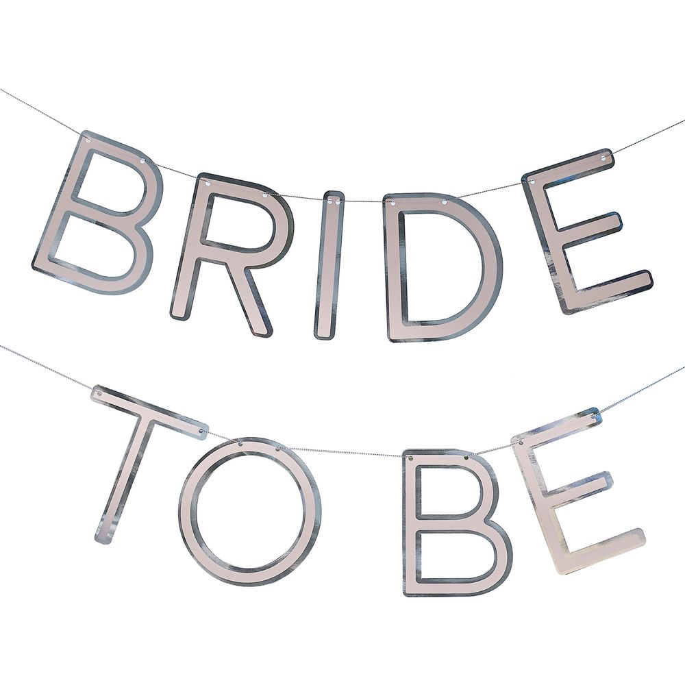 Guirlande Bride to Be Sølv
