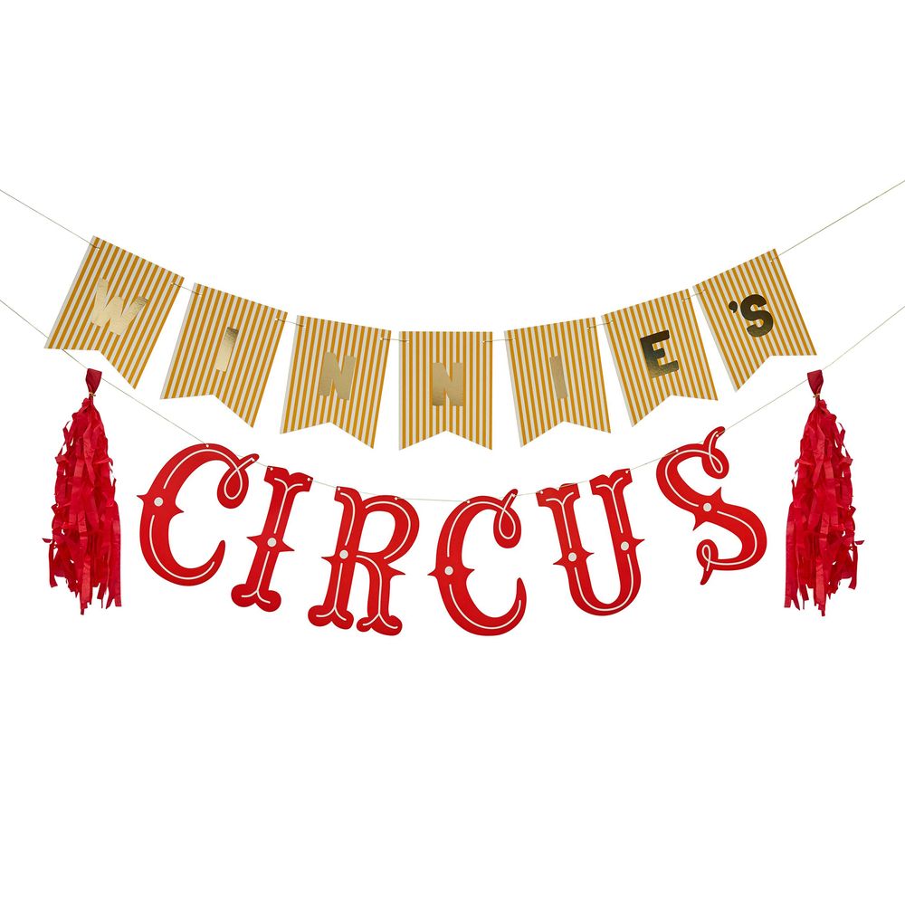 Guirlande Cirkus med Bogstaver