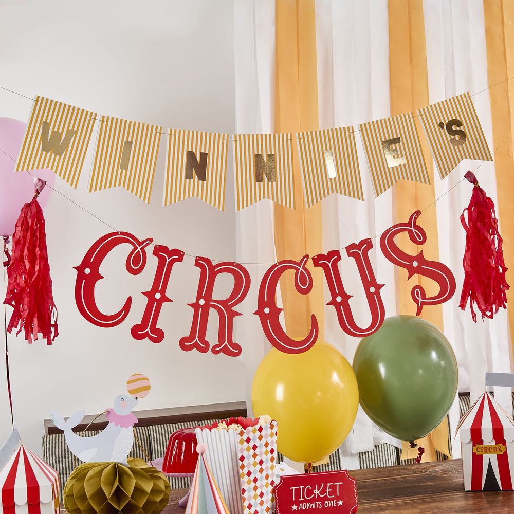 Guirlande Cirkus med Bogstaver