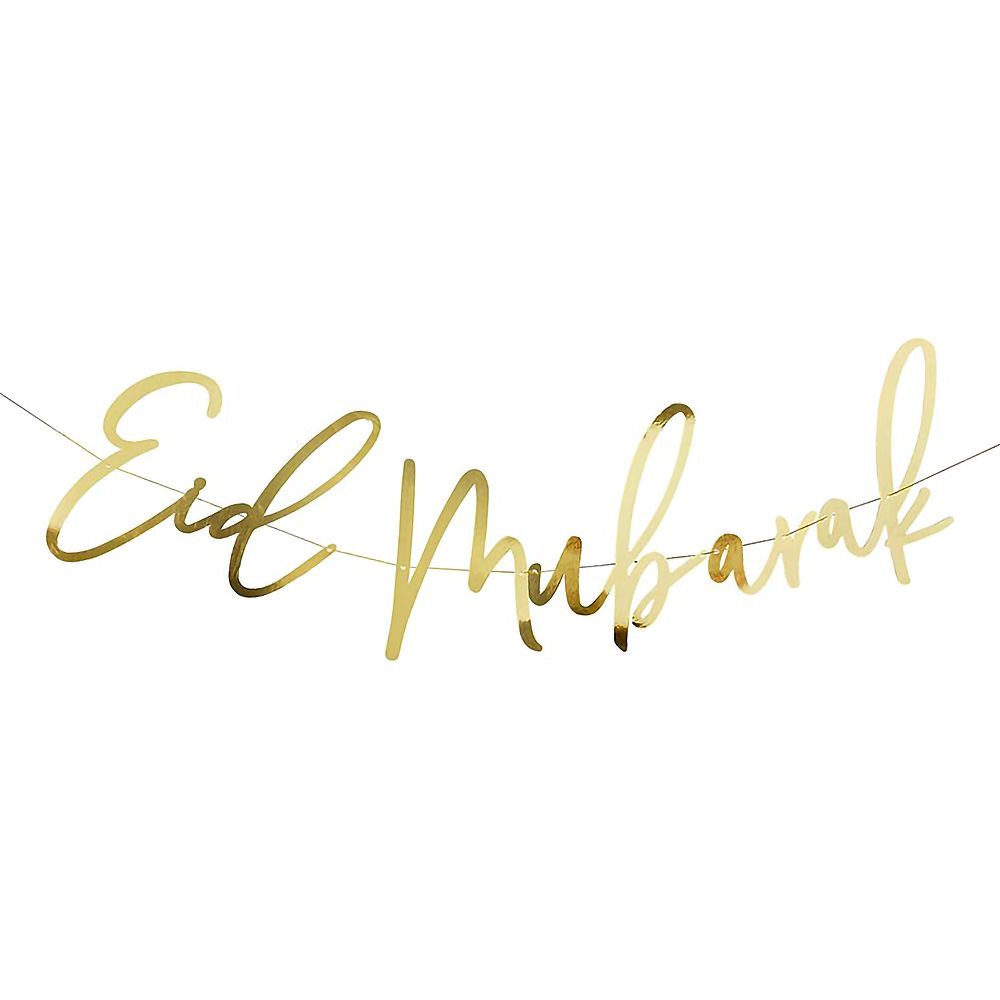 Girlander Eid Mubarak Gull Metallic