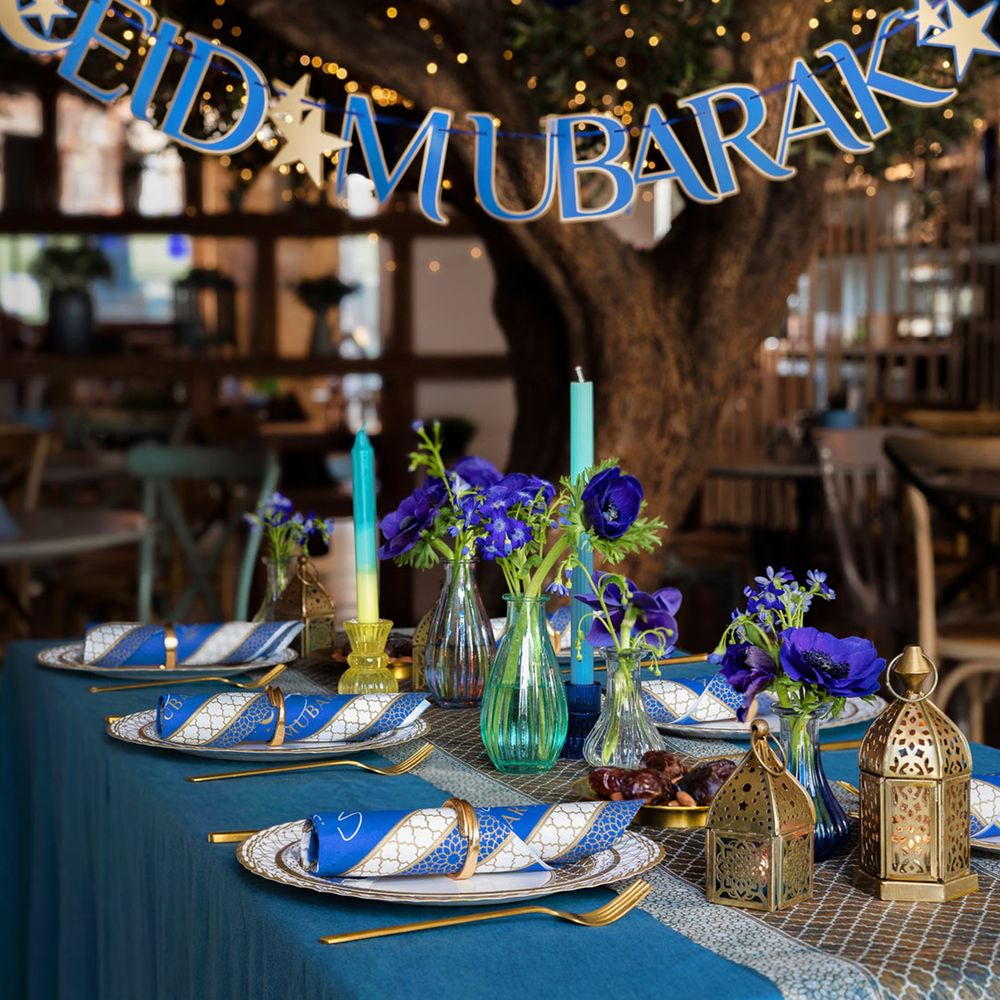 Guirlande Eid Mubarak Navy