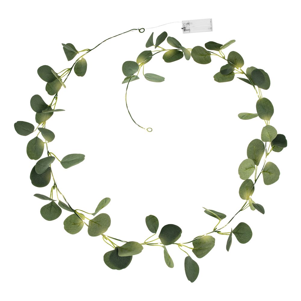 Guirlande Eucalyptus med LED