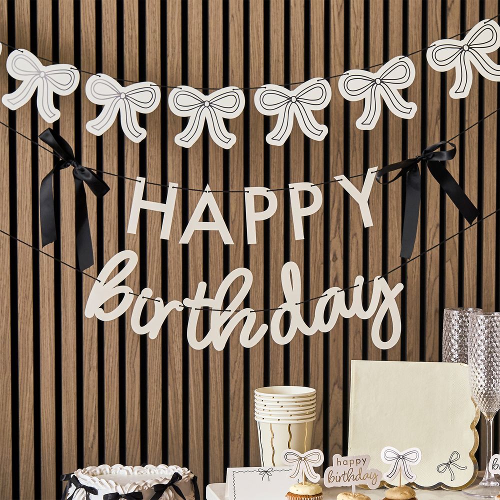 Guirlande Happy Birthday Cremehvid Roset