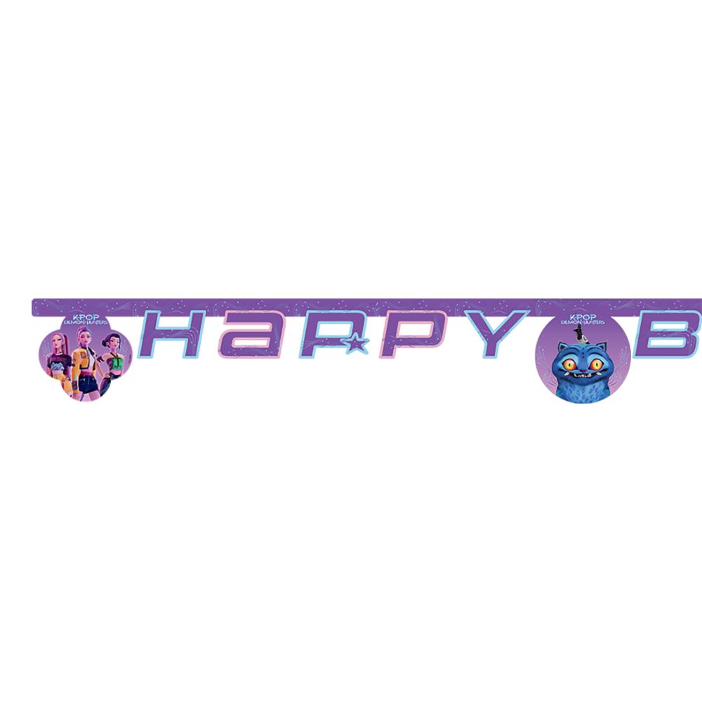 Guirlande Happy Birthday K-pop Demon Hunters™