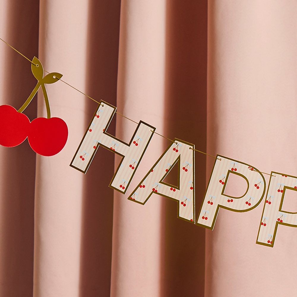 Happy Birthday -kirsikkaviirinauha