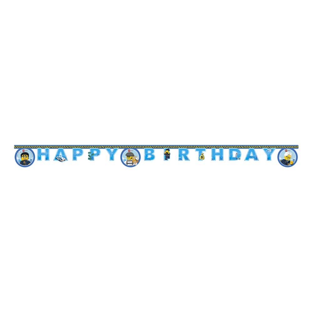 Viirinauha Happy Birthday Lego City