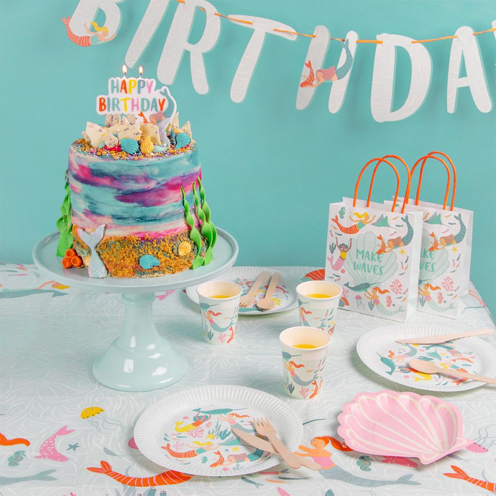 Viirinauha Happy Birthday Mermaid Waves