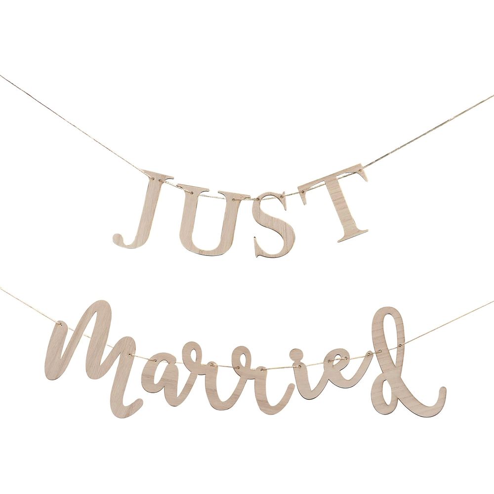 Girlang i Trä Just Married