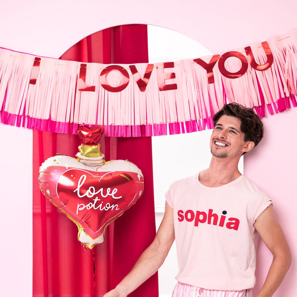 Viirinauha hapsuilla I Love You
