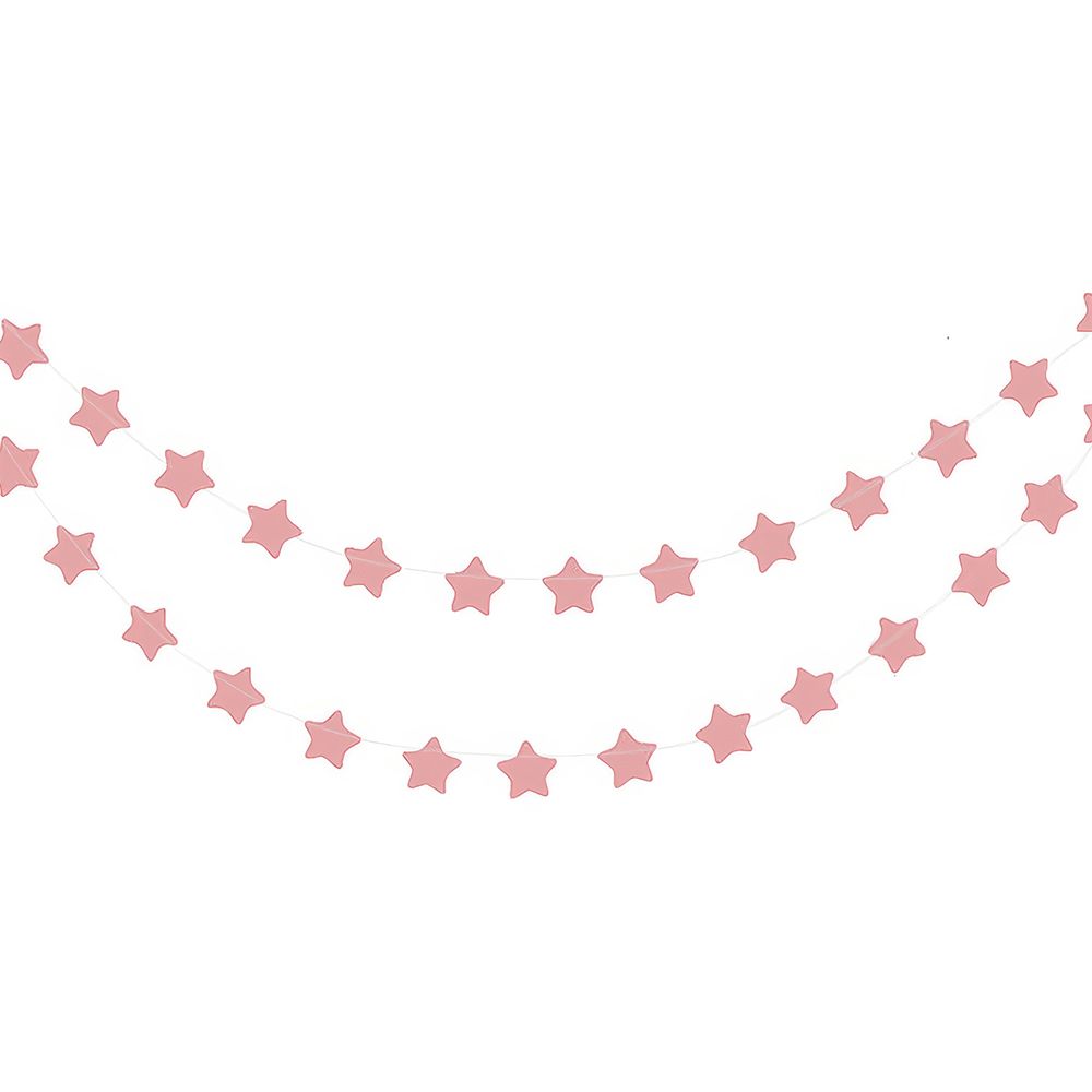 Girlang Stjärnor Rosa