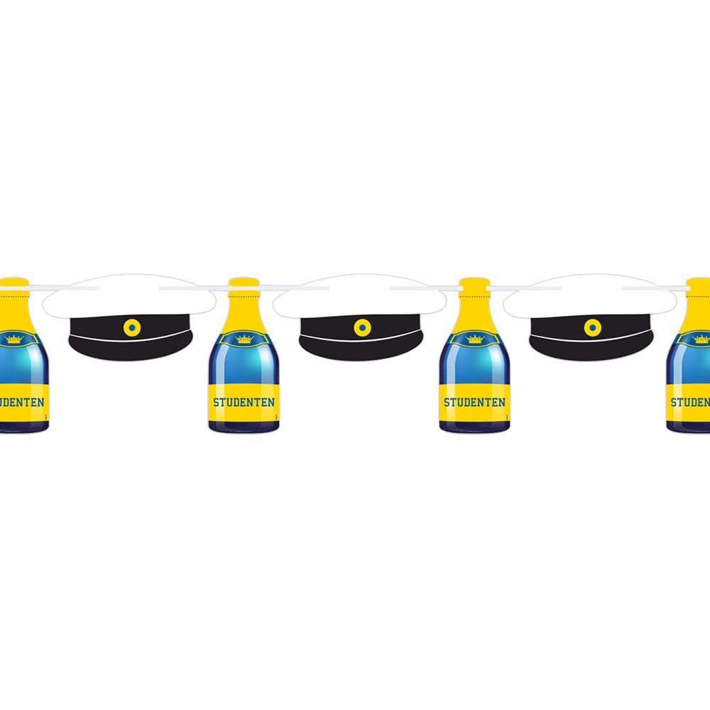 Banner Studentlue & Champagneflaske