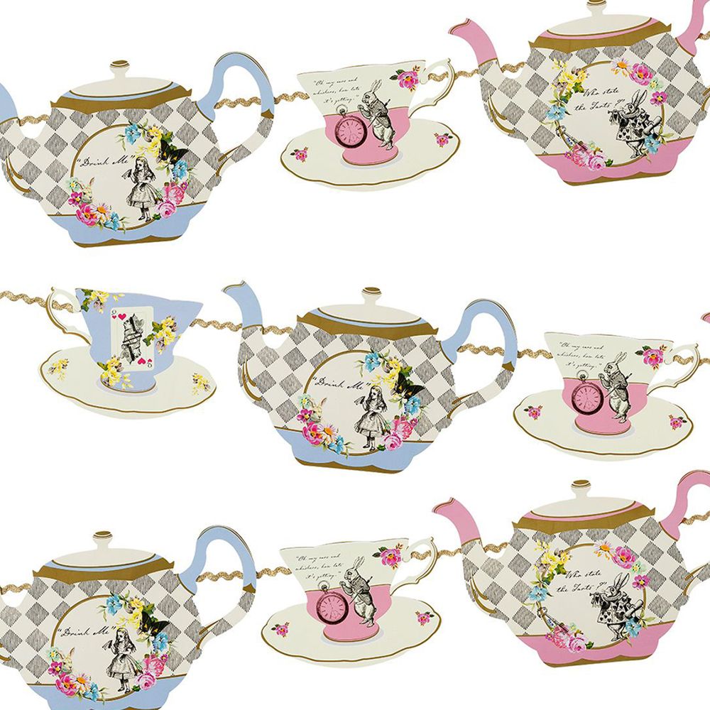 Guirlande Tea Party Alice Wonderland