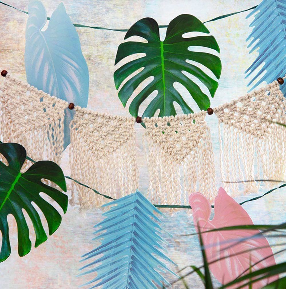 Viirinauha Tropical Palmunlehdet